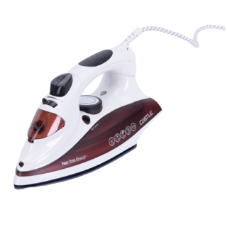 Castle Steam Iron 2200 Watt, Red
