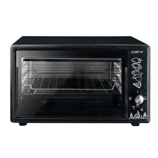 Castle Electric Oven Without Grill, 38 Liter, Black