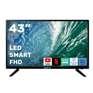 Castle TV Smart 43-inch LED, FHD Resolution, Black